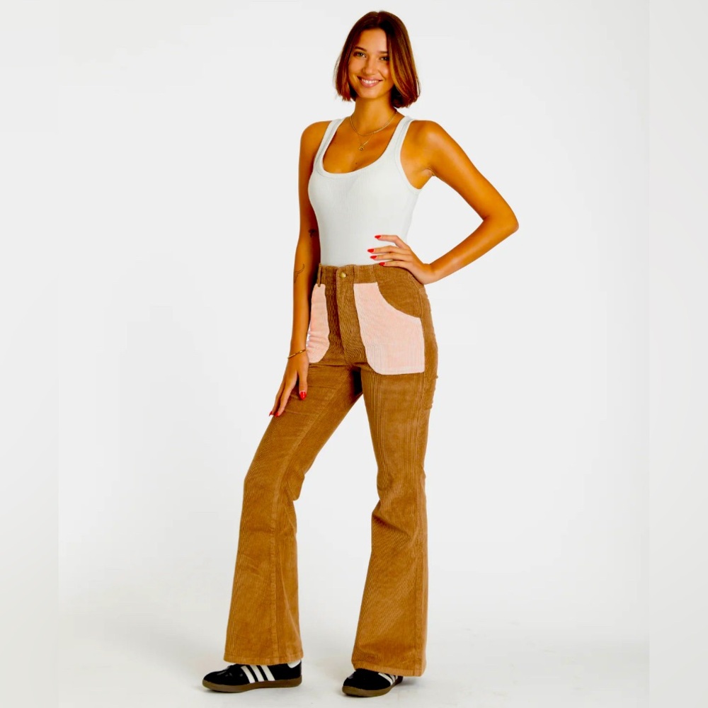 NWT Hammies Retro 70’s Vibe Flare Bottom Corduroy Pants |Size 30